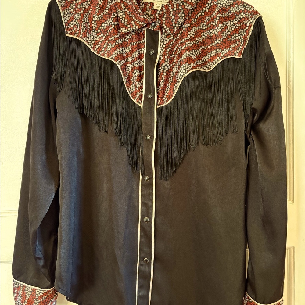 Idyllwind Western Black Shirt with fringe